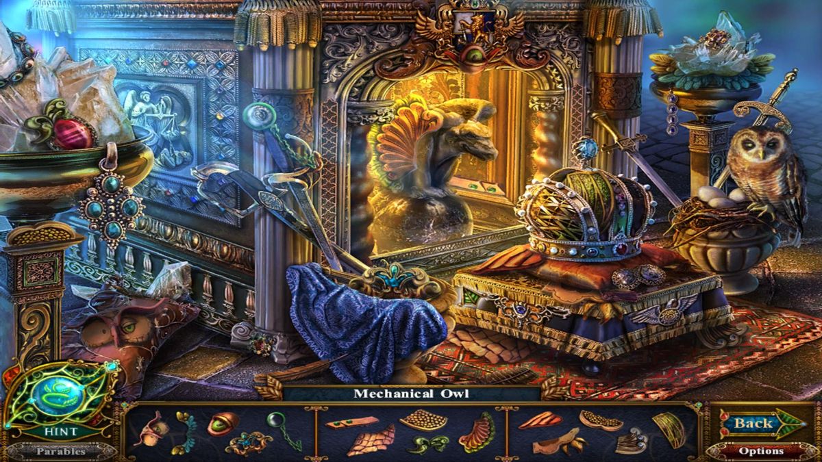 Dark Parables: Jack and the Sky Kingdom (Windows) screenshot: Mechanical Owl - objects