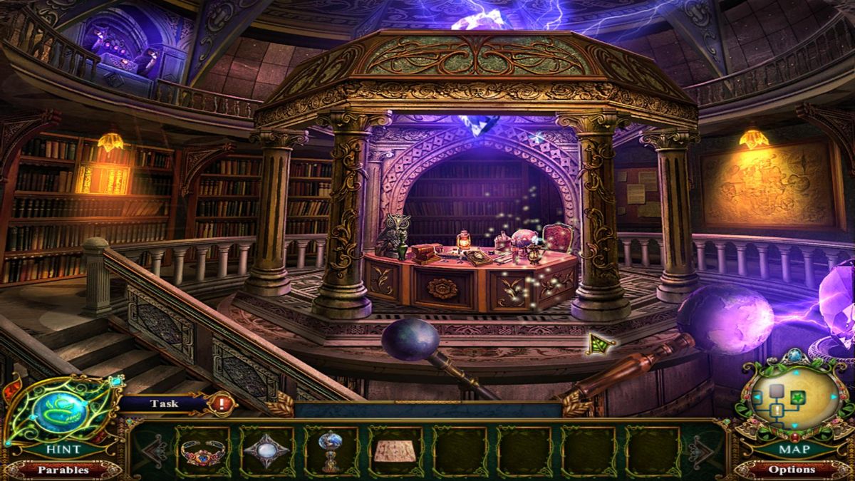 Dark Parables: Jack and the Sky Kingdom (Windows) screenshot: Library