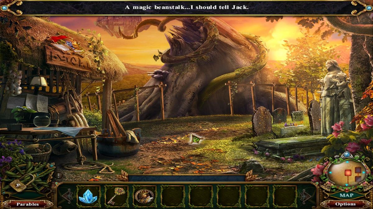 Dark Parables: Jack and the Sky Kingdom (Windows) screenshot: The Beanstalk