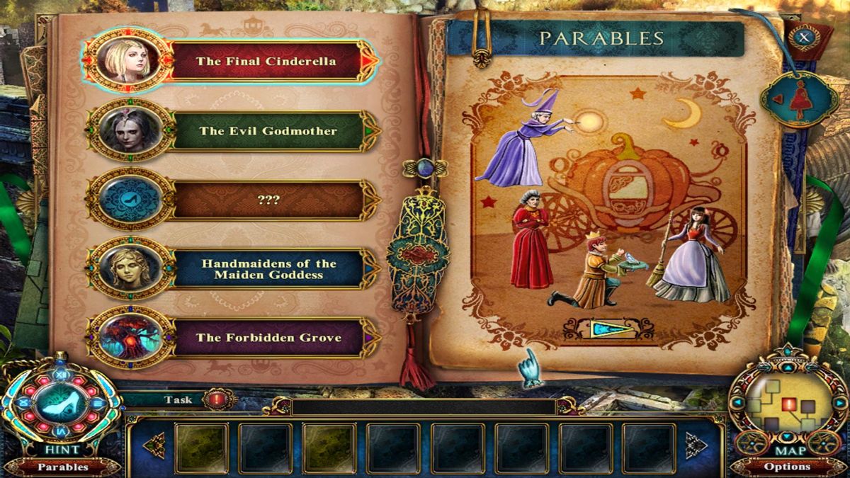 Dark Parables: The Final Cinderella (Windows) screenshot: Parables to unlock