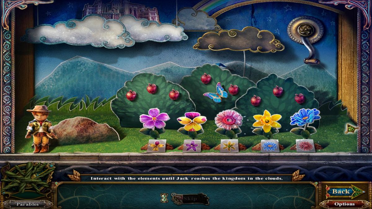 Dark Parables: Jack and the Sky Kingdom (Windows) screenshot: Mini puzzle to access the Treasure Chest