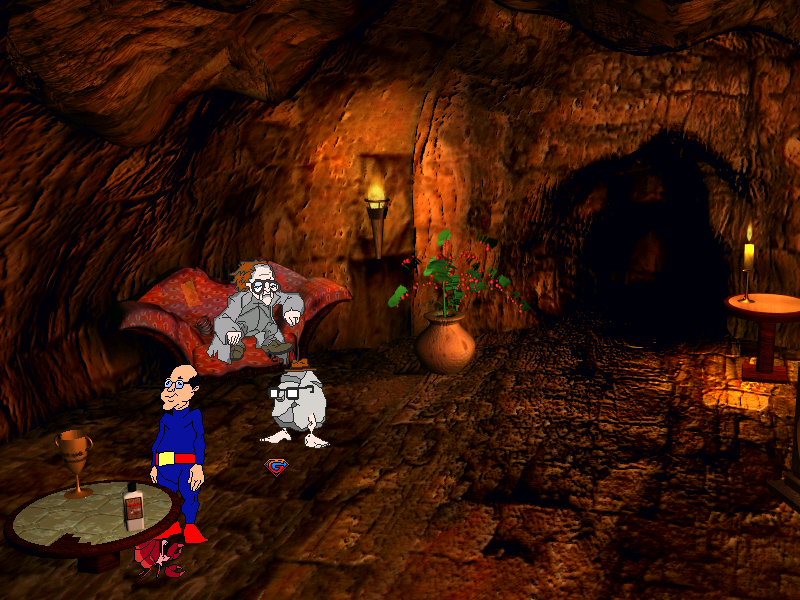 Captain Gysi: Galaxis Futura (Windows) screenshot: The cave of dwarf Hierse