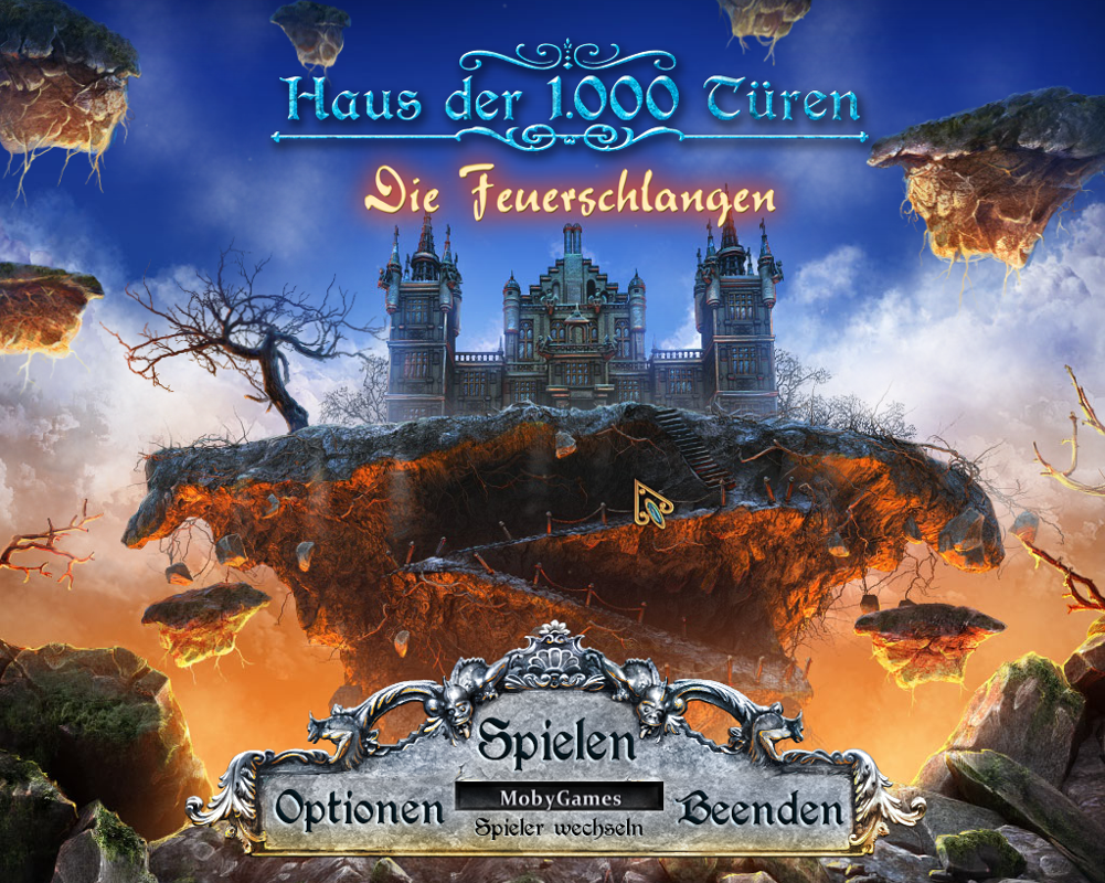 House of 1000 Doors: Serpent Flame (Windows) screenshot: Title and main menu (German)