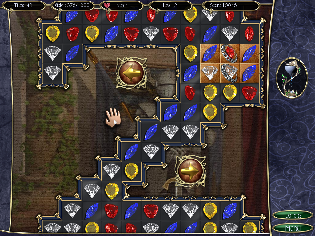 Jewel Match IV (Windows) screenshot: Level 2, board 2