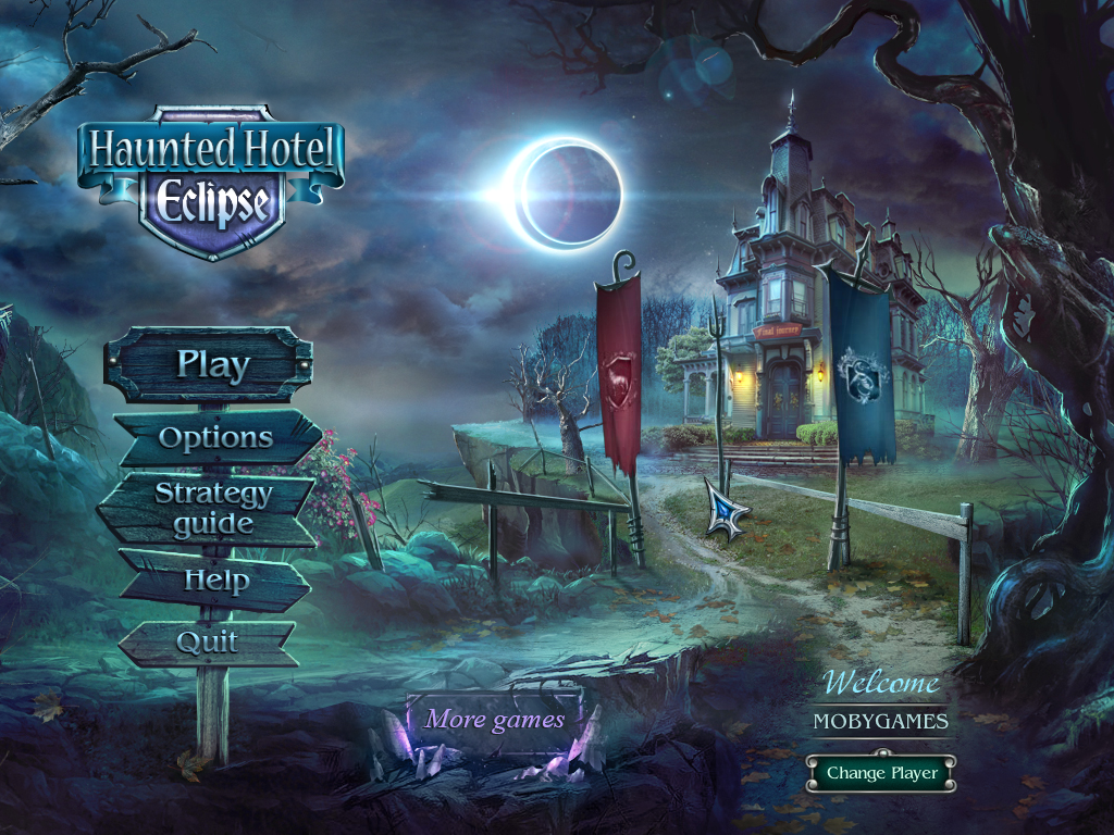 Haunted Hotel: Eclipse (Windows) screenshot: Title and main menu