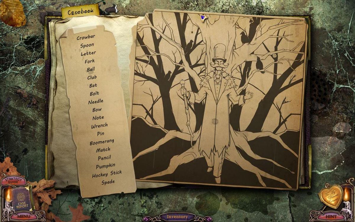 Mystery Case Files: Escape from Ravenhearst (Collector's Edition) (Windows) screenshot: Collector's edition bonus secret 1 unlock casebook scene