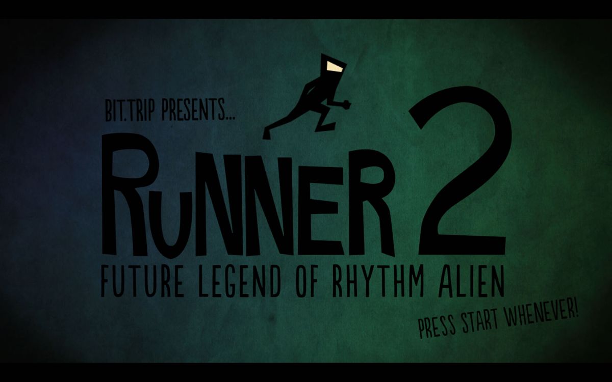 Bit.Trip Presents... Runner 2: Future Legend of Rhythm Alien (Windows) screenshot: Title screen