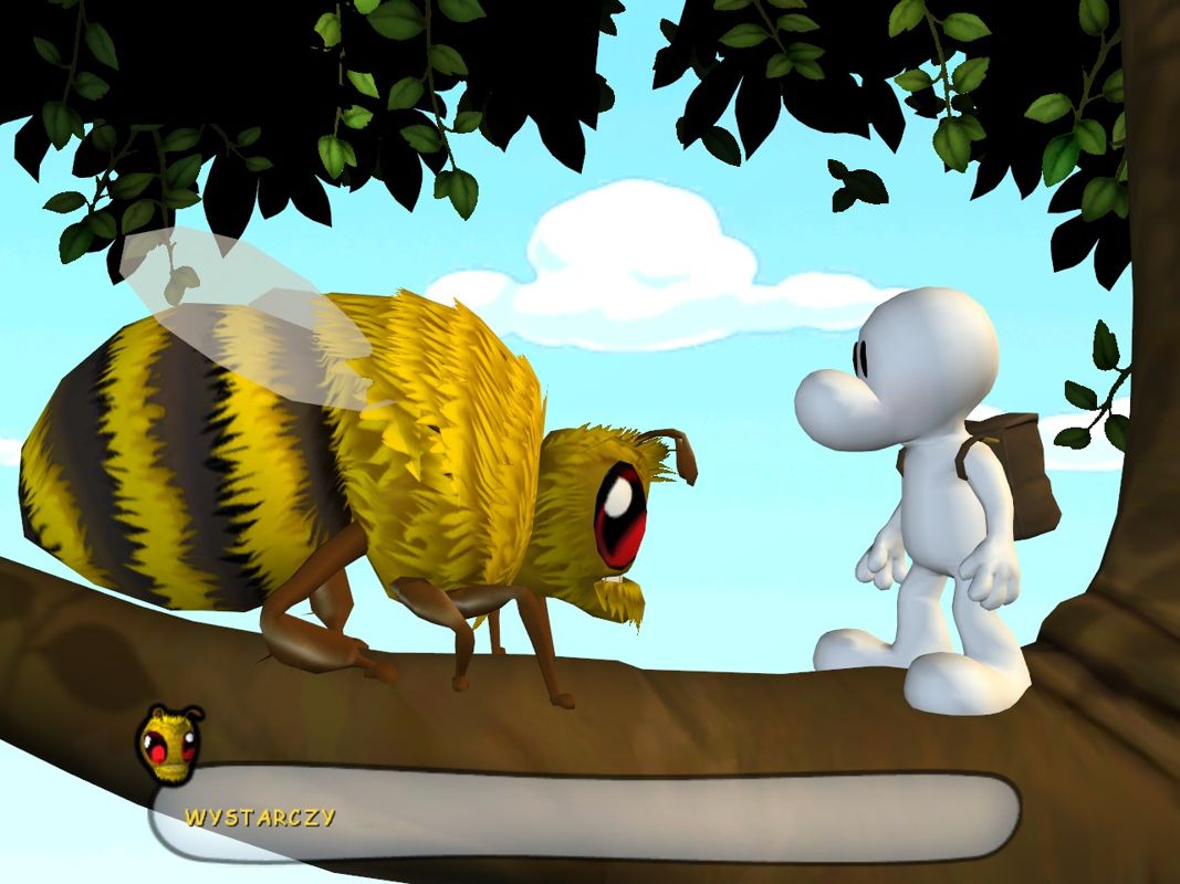 Bone: The Great Cow Race (Windows) screenshot: Encounter with a bee