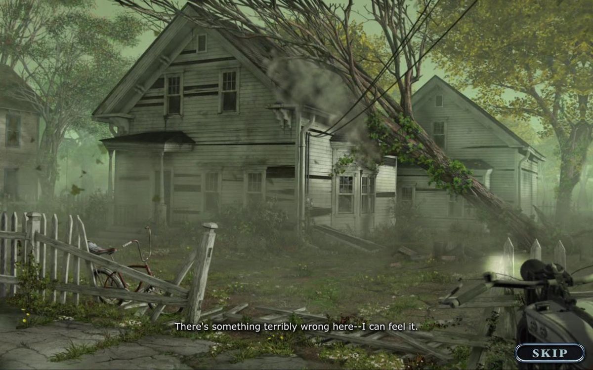Mystery Case Files: Shadow Lake (Windows) screenshot: Intro story showing areas of town