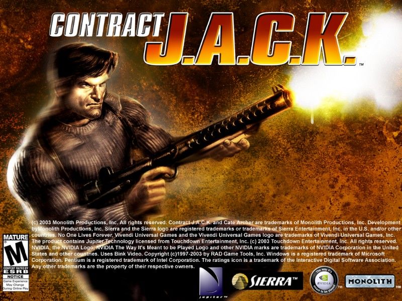 Contract J.A.C.K. (Windows) screenshot: Main Title
