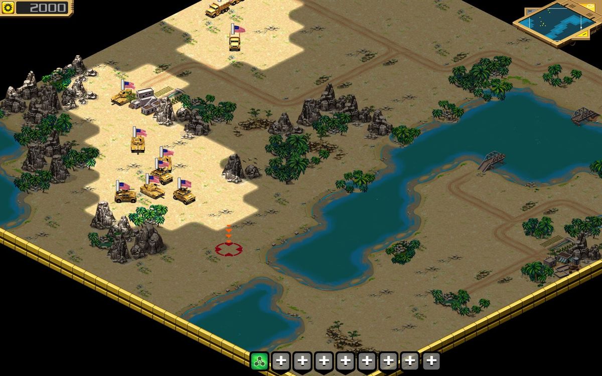 Desert Stormfront (Windows) screenshot: third mission clear the way