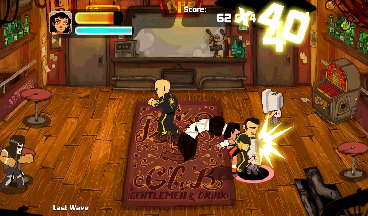Combo Crew (Android) screenshot: Playing as Gina.