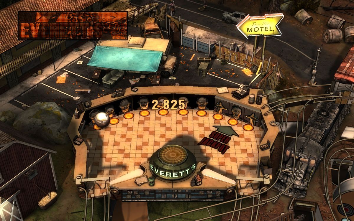 The Walking Dead Pinball (Windows) screenshot: A small part near the top of the table.