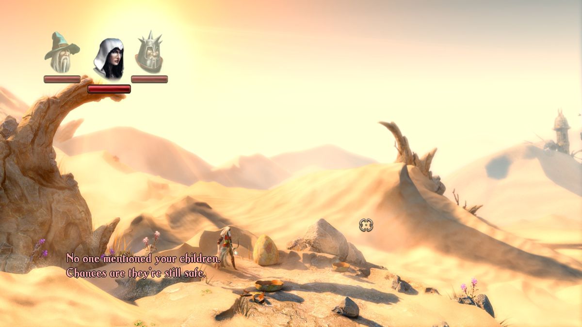 Trine 2: Goblin Menace (Windows) screenshot: Traversing the desert.