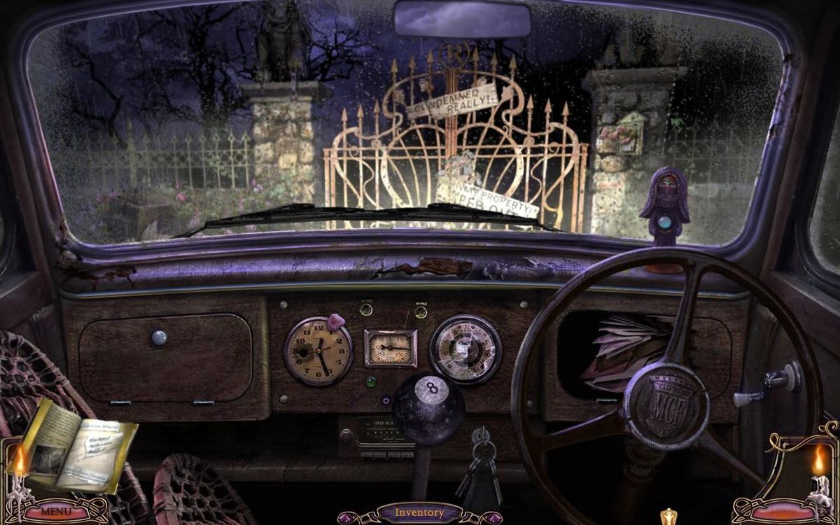 Mystery Case Files: Escape from Ravenhearst (Windows) screenshot: Game start at Ravenhearst gates