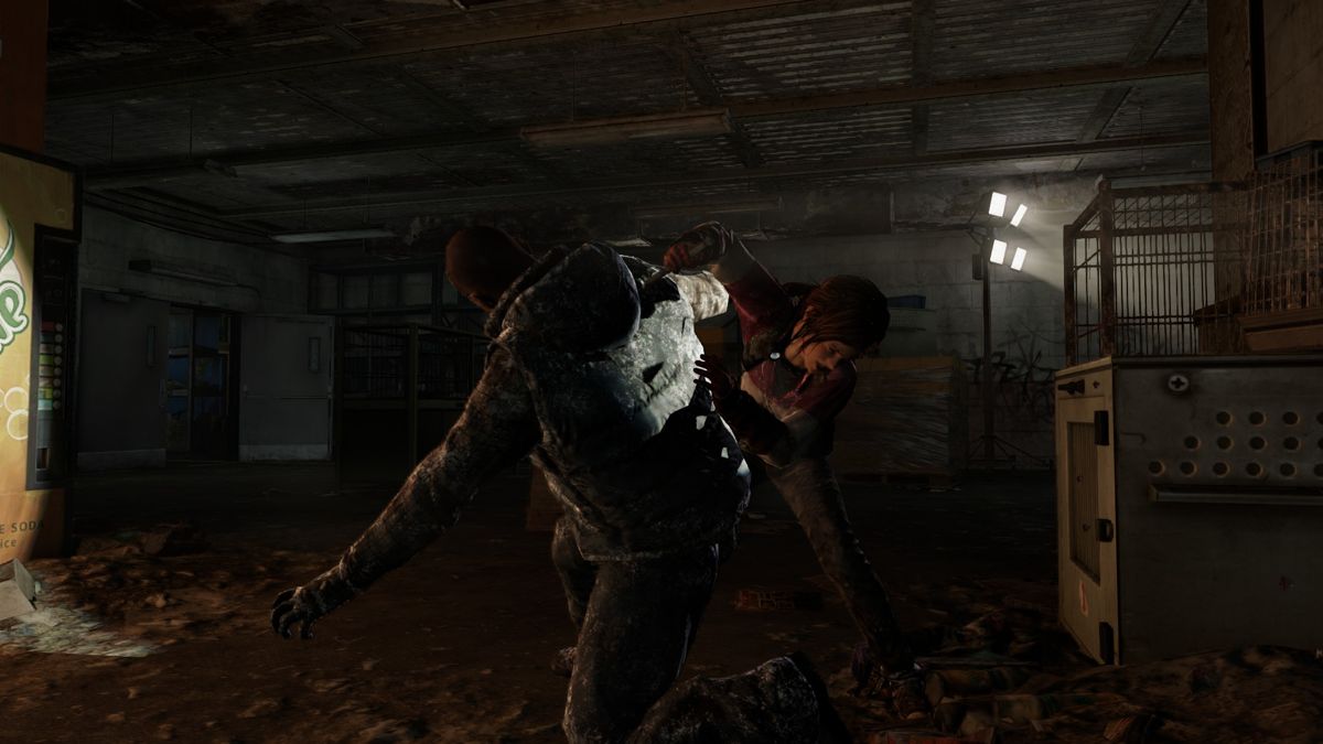 The Last of Us: Left Behind (PlayStation 4) screenshot: One jab with a switchblade should do the trick.