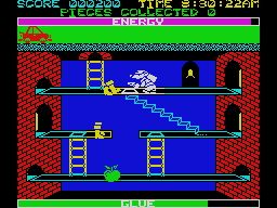 Roland's Ratrace (ZX Spectrum) screenshot: Starting screen