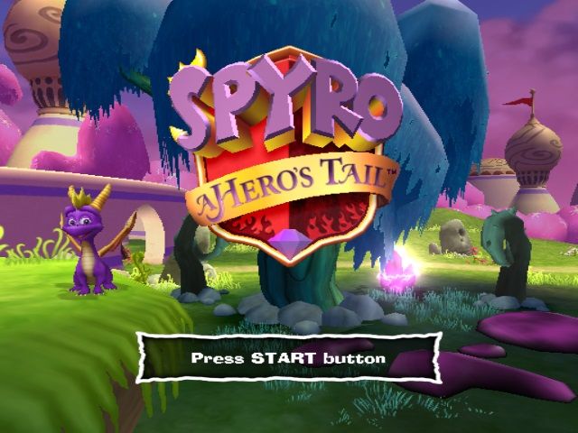 Spyro: A Hero's Tail (PlayStation 2) screenshot: Title screen
