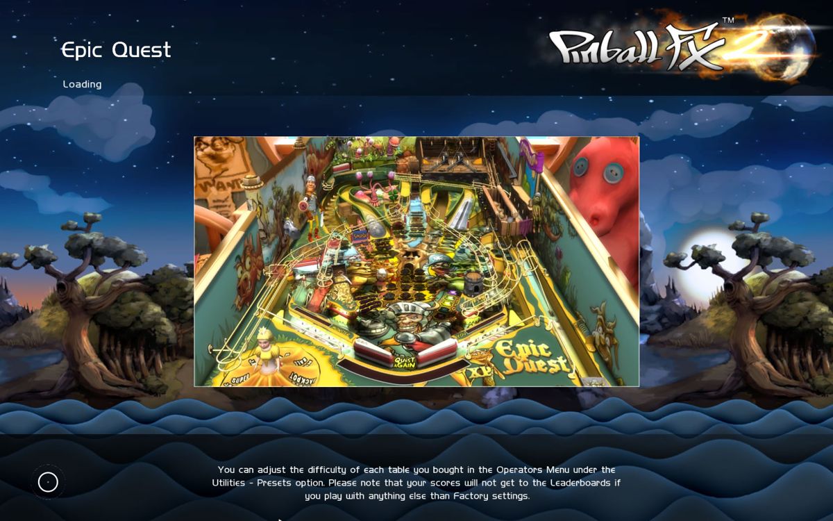Pinball FX2: Epic Quest (Windows) screenshot: Loading screen