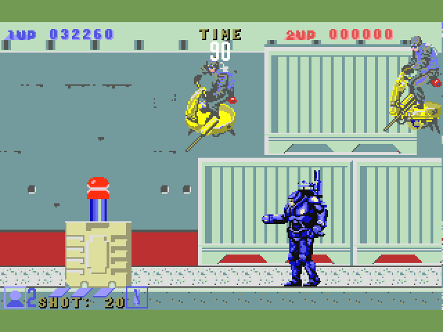 ESWAT: Cyber Police (Amiga) screenshot: Stage 11