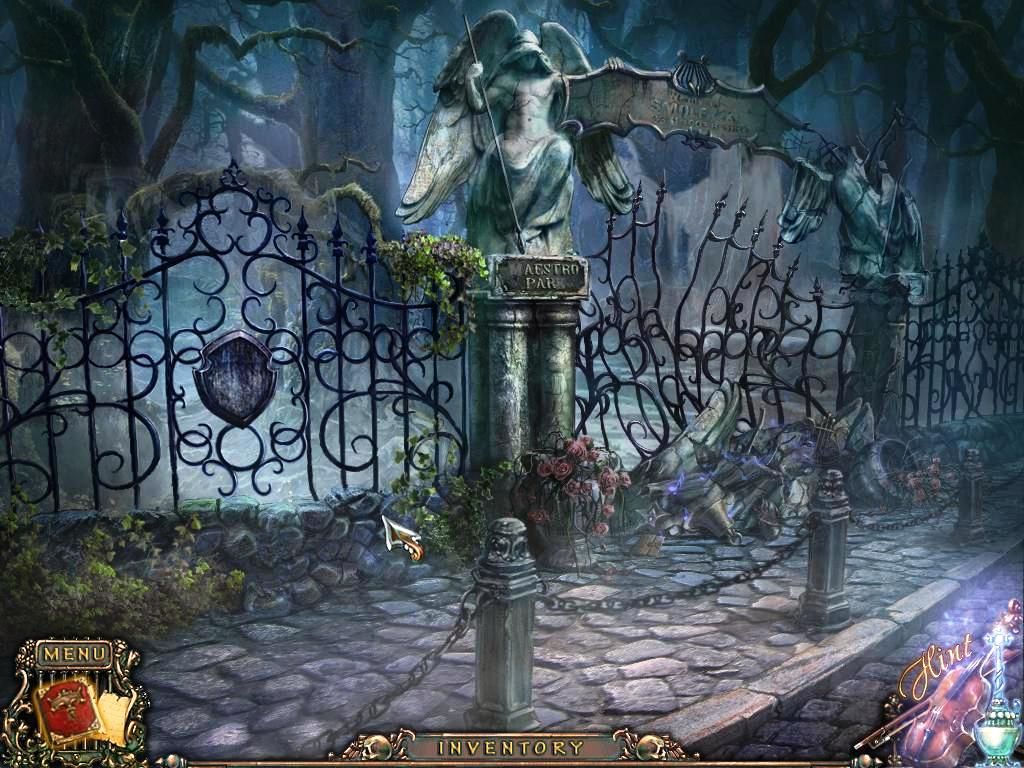 Maestro: Music of Death (Windows) screenshot: The cemetery