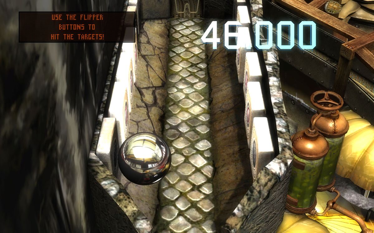 Pinball FX2: Captain America (Windows) screenshot: The mini playfield where you attack Zemo's castle.