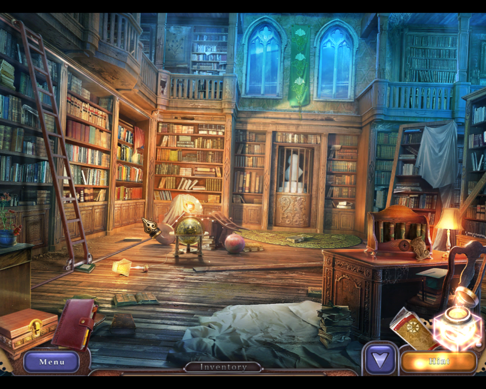 Chronicles of the Witches and Warlocks (Windows) screenshot: In a library