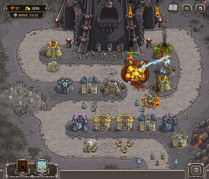 Kingdom Rush (Browser) screenshot: Final boss after transforming