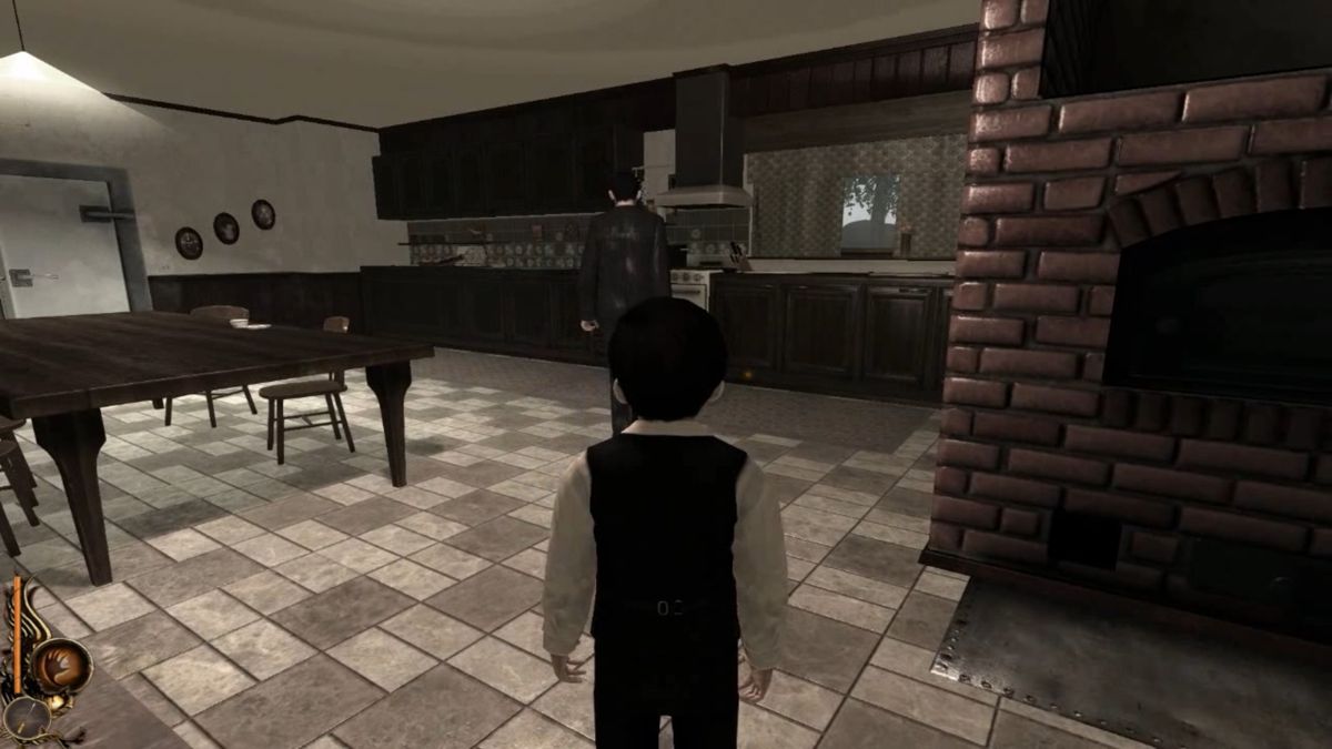 Lucius (Windows) screenshot: Gene approaches the damaged gas stove