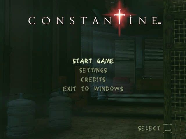Constantine (Windows) screenshot: The main menu
