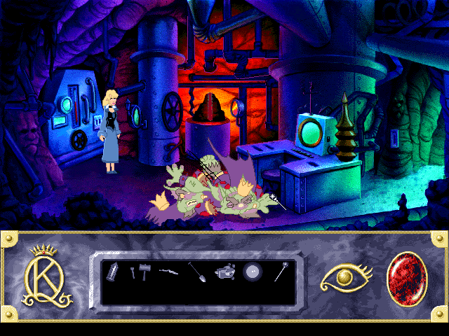 Roberta Williams' King's Quest VII: The Princeless Bride (DOS) screenshot: We are nearing the finale of the game. Rosella, what are you going to do?..