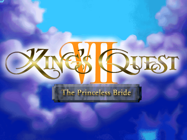 Roberta Williams' King's Quest VII: The Princeless Bride (DOS) screenshot: Title screen