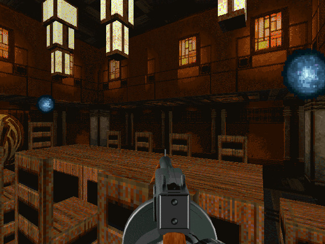 Killing Time (Windows) screenshot: See, I told you that there are more lavish dining rooms in the game. Hello! Is dinner ready yet?..