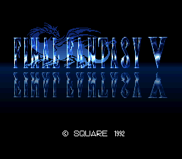 Final Fantasy V (SNES) screenshot: Title screen