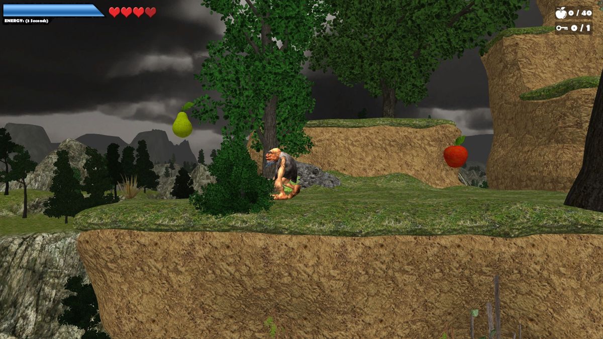 Caveman World: Mountains of Unga Boonga (Windows) screenshot: Game starts