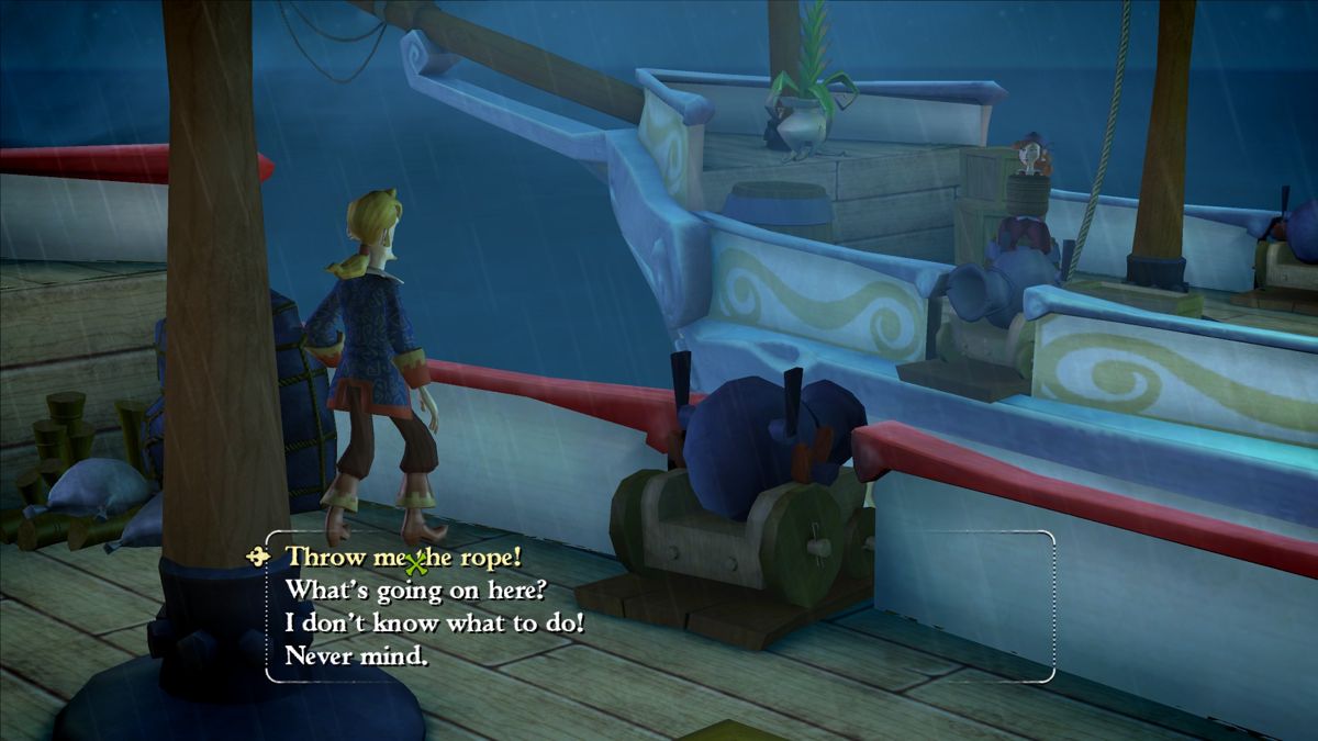 Tales of Monkey Island: Chapter 1 - Launch of the Screaming Narwhal (Windows) screenshot: Rescue Elaine, kill zombie-pirate LeChuck, save monkeys... now in which order should he do it.