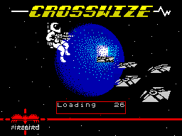 Crosswize (ZX Spectrum) screenshot: Loading screen.