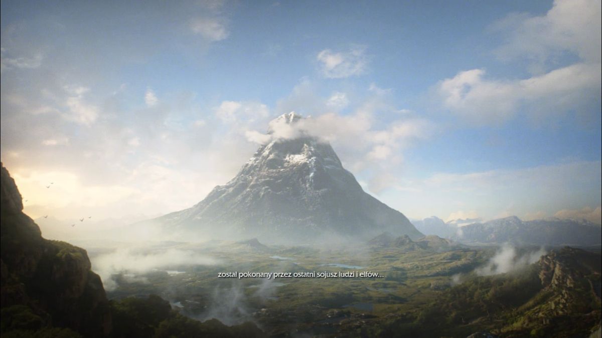 Middle-earth: Shadow of Mordor (Windows) screenshot: Mount Doom (Polish version)