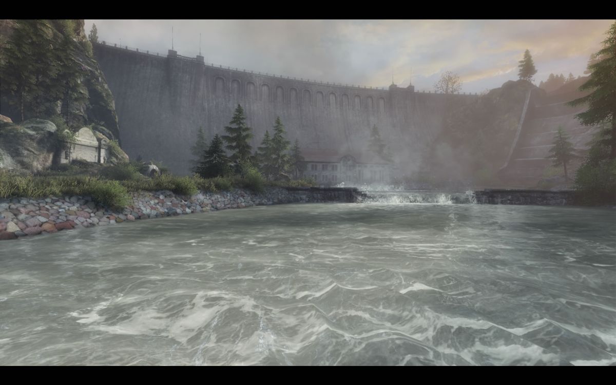 The Vanishing of Ethan Carter (Windows) screenshot: At the bottom of the dam