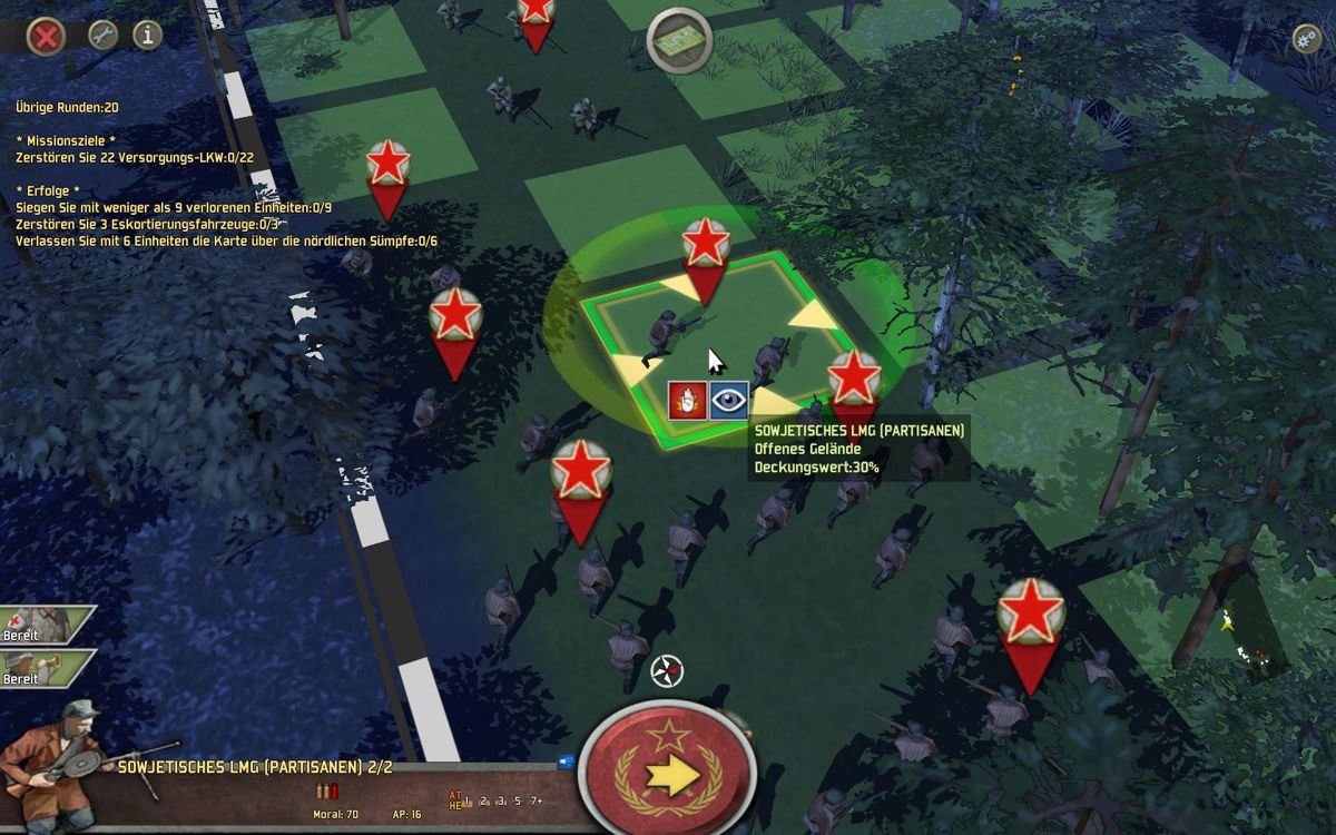 <small>Battle Academy 2: Eastern Front (Windows) screenshot:</small><br> Soviet Partisans