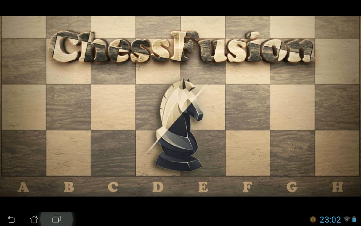 Chess Fusion (Android) screenshot: Title screen.
