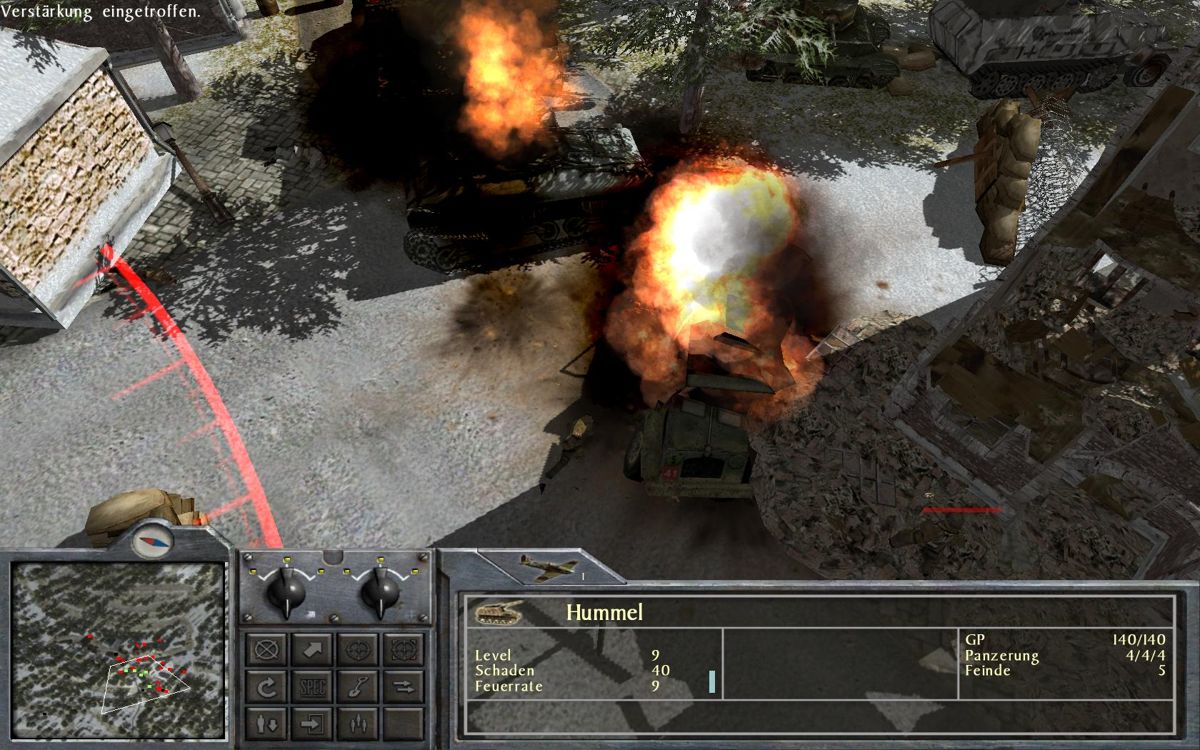 No Surrender: Battle of the Bulge (Windows) screenshot: Tank battle