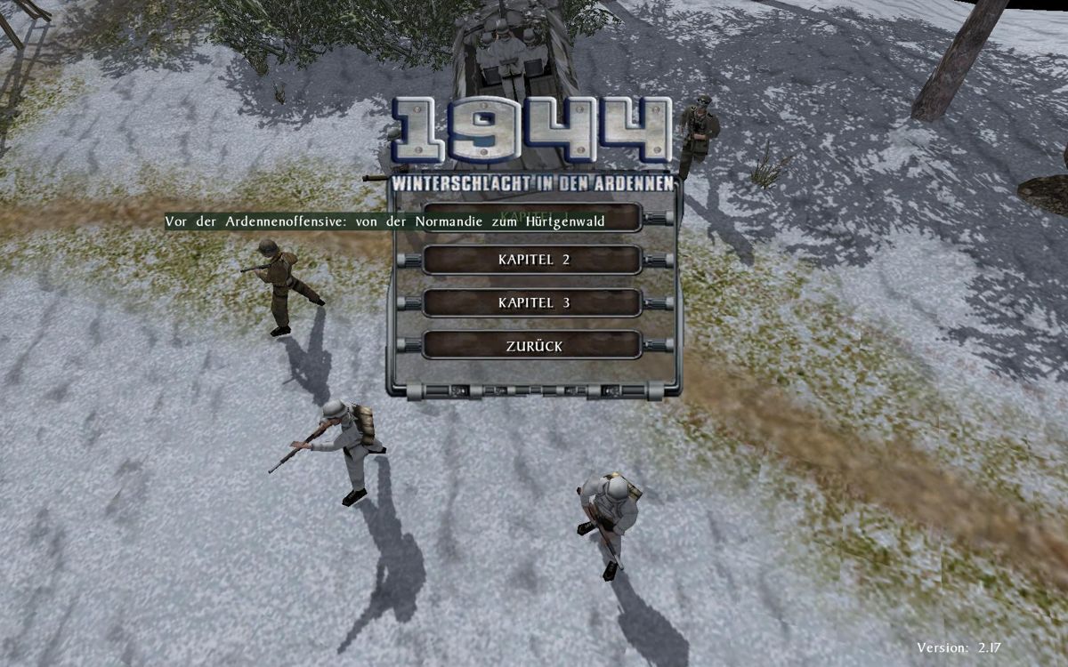 No Surrender: Battle of the Bulge (Windows) screenshot: campaign selection