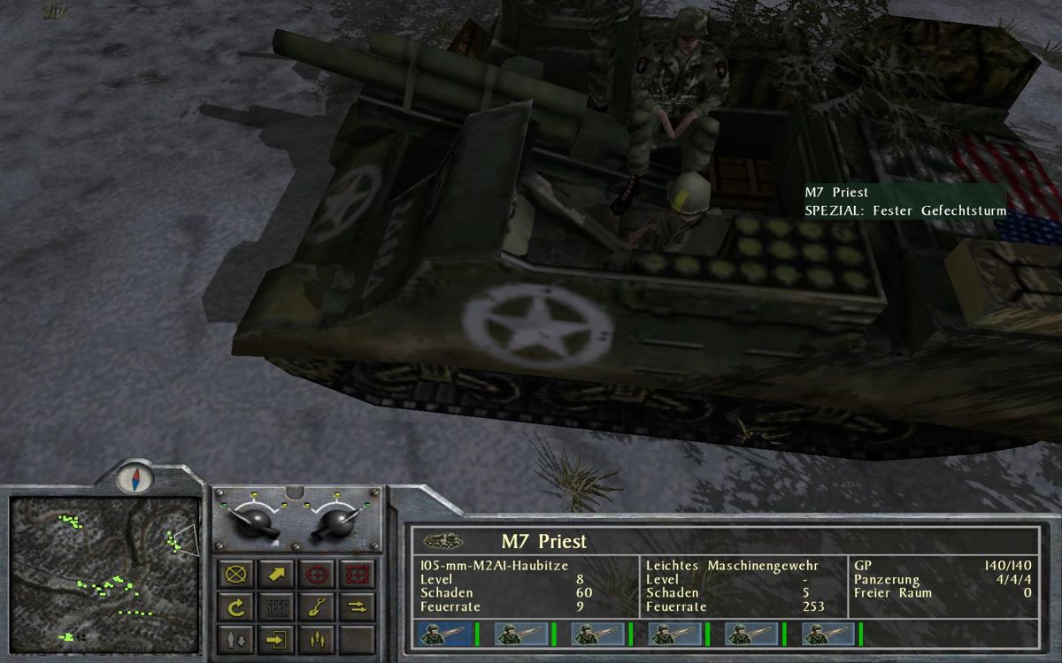 No Surrender: Battle of the Bulge (Windows) screenshot: Allied artillery