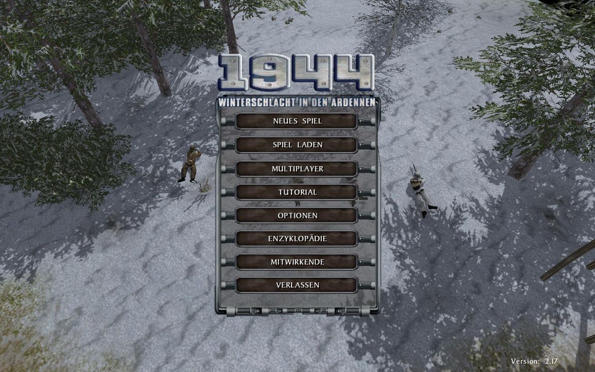 No Surrender: Battle of the Bulge (Windows) screenshot: Main screen