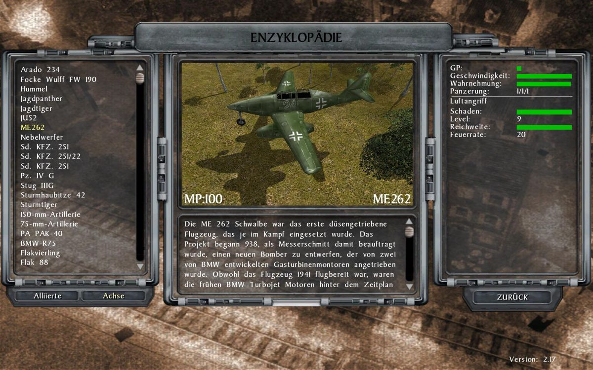 No Surrender: Battle of the Bulge (Windows) screenshot: encyclopedia