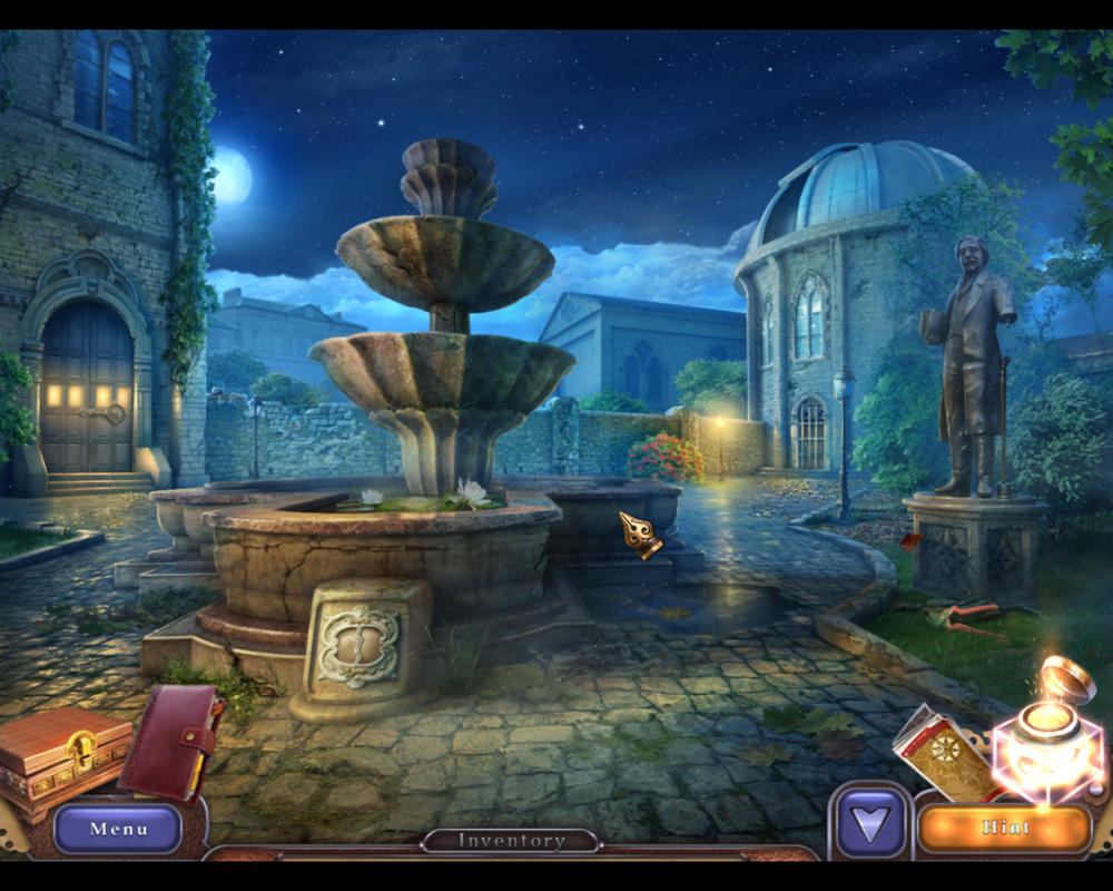 Chronicles of the Witches and Warlocks (Windows) screenshot: Outside near a fountain