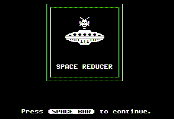 Salina Math Games: Disk Two (Apple II) screenshot: Space Reducer