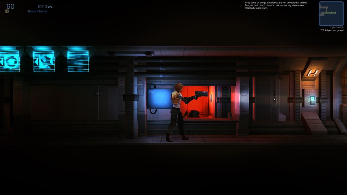 Dark Matter (Windows) screenshot: Corridor is empty
