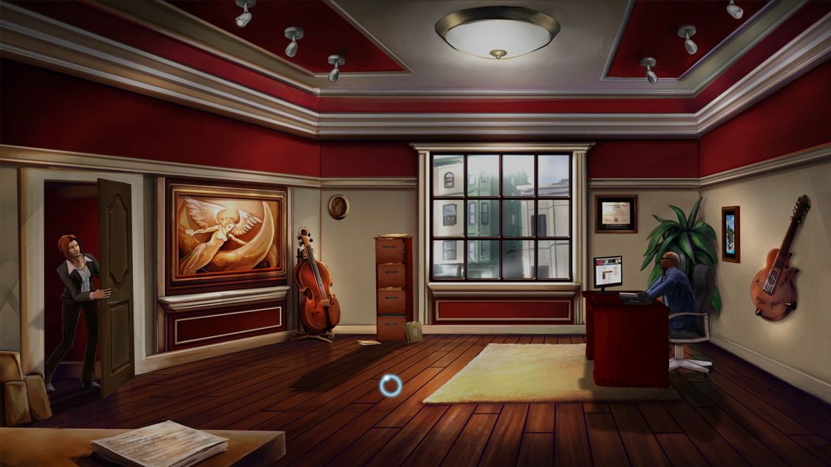 Cognition: An Erica Reed Thriller - Episode 2: The Wise Monkey (Windows) screenshot: Visiting deans office at Berklee university.